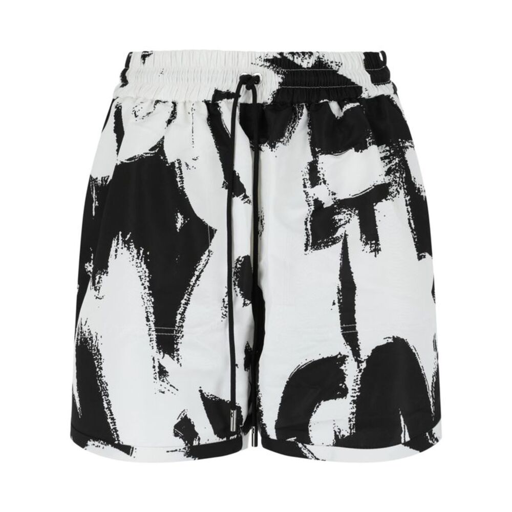 Alexander McQueen Graffiti Print Shorts Multi Womens